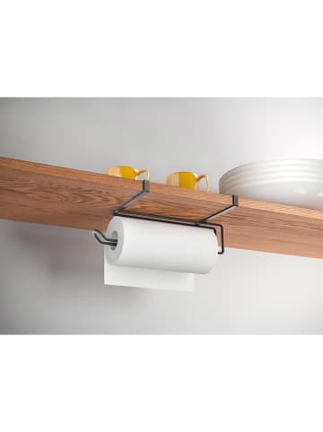 metaltex Keukenrolhouder "Easy-Roll'' zwart - (B)35 x (H)18 x (D)10 cm