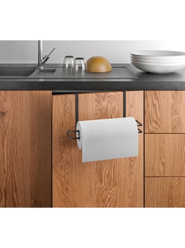 metaltex Küchenrollenhalter ''Easy-Roll'' in Schwarz - (B)35 x (H)18 x (T)10 cm