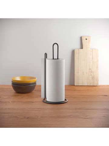 metaltex Uchwyt "My-Roll" w kolorze czarnym na ręcznik papierowy - wys. 32 x Ø 15 cm