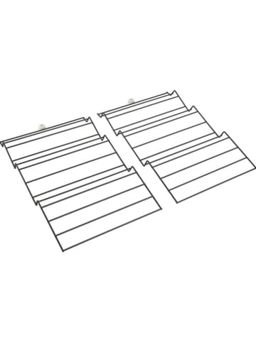 metaltex Gewürzregal ''X-Pand'' in Schwarz - (B)26 x (H)3 x (T)47 cm