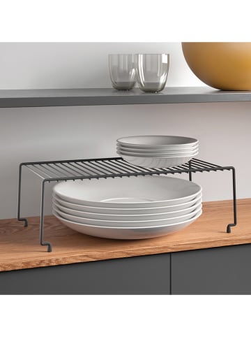 metaltex Kastinzet "Brooklyn'' zwart - (B)47 x (H)15 x (D)23 cm