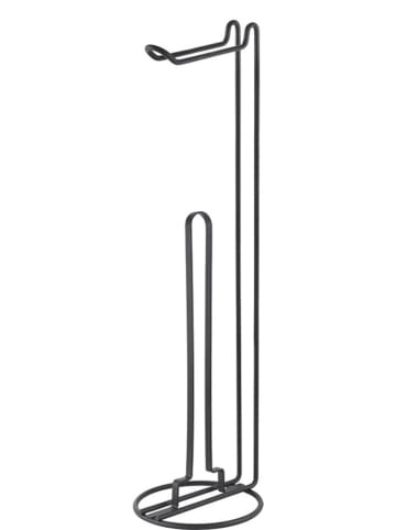 metaltex Toiletrolhouder "Origin" zwart - (H)58 x Ø 15 cm
