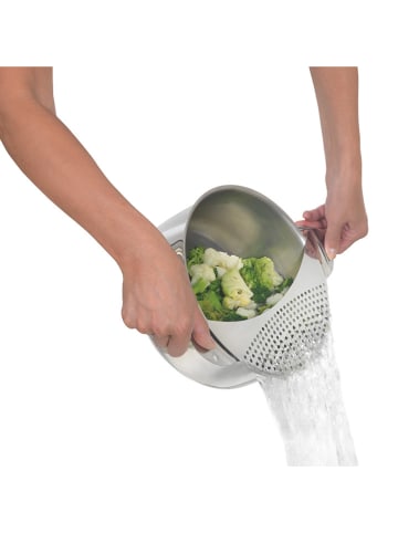 metaltex Abgiesshilfe ''Inox'' in Silber - (L)13,8 x (B)33,6 cm