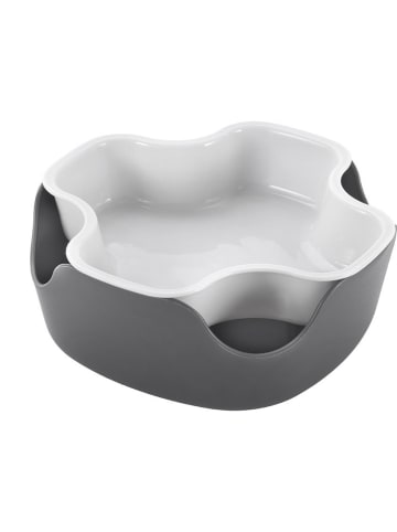 metaltex Miska w kolorze szaro-białym na przekąski - Ø 18 cm