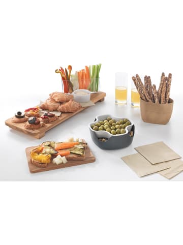 metaltex Snackschale in Grau/ Weiß Ø 18 cm