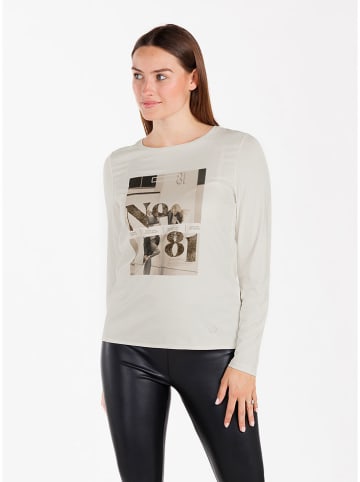 KEY LARGO Longsleeve "Number" in Creme