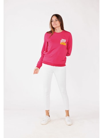 KEY LARGO Sweatshirt "Feel Good" in Pink
