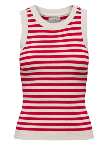 JDY Top in Weiß/ Rot