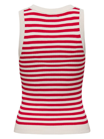 JDY Top in Weiß/ Rot