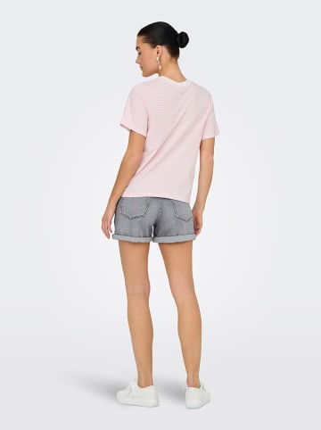 JDY Shirt in Rosa/ Weiß