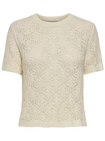 JDY Gebreid shirt beige
