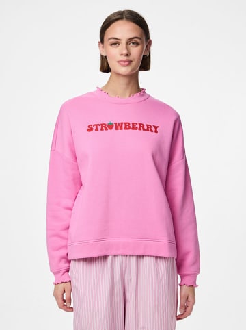 Pieces Sweatshirt "Maliah" in Rosa