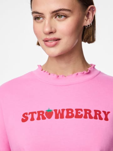 Pieces Sweatshirt "Maliah" in Rosa