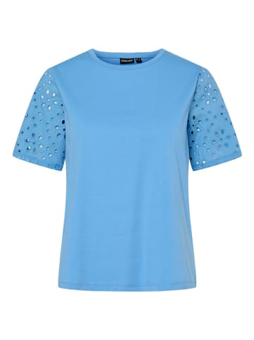 Pieces Shirt "Tandrea" in Hellblau