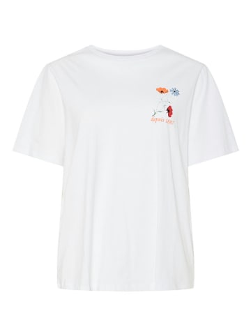 Pieces Shirt "Flura" in Weiß