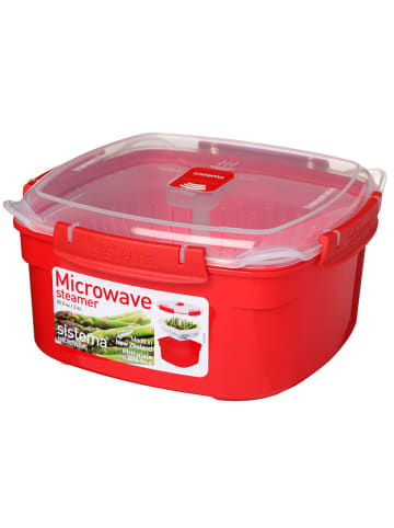 sistema Lunchbox mit Korb "Sistema" in Rot