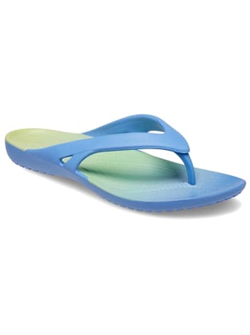 Crocs Zehentrenner "Kadee II" in Hellblau/ Gelb