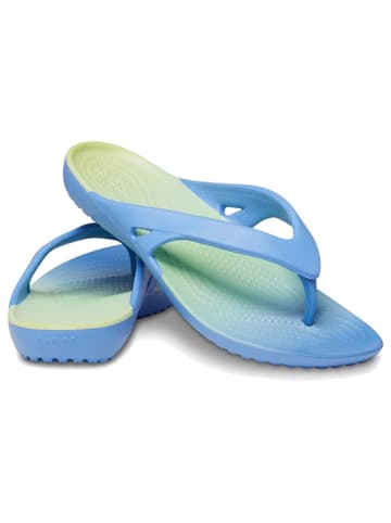 Crocs Teenslippers "Kadee II" lichtblauw/geel