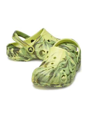 Crocs Chodaki "Baya Marbled" w kolorze żółto-zielonym
