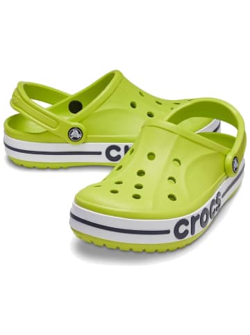 Crocs Chodaki "Bayaband" w kolorze limonkowo-granatowym