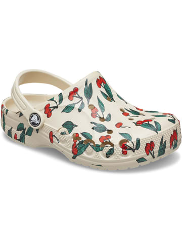 Crocs Chodaki "Baya" w kolorze kremowym ze wzorem