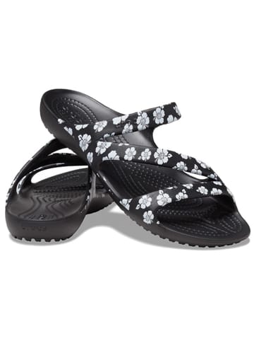 Crocs Pantoletten "Kadee II" in Schwarz/ Weiß