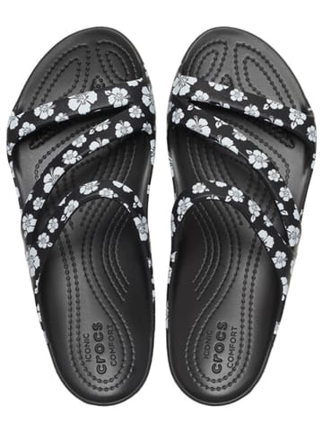 Crocs Klapki "Kadee II" w kolorze czarno-białym