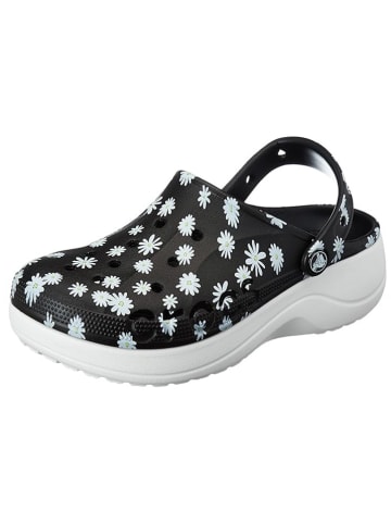 Crocs Sleehak-crocs "Baya" zwart/wit