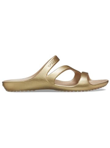 Crocs Klapki "Kadee II" w kolorze złotym
