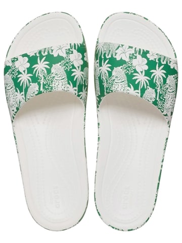 Crocs Slippers "Kadee" groen/ wit