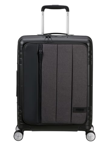 American Tourister Hardcase-trolley zwart - (B)40 x (H)55 x (D)22 cm