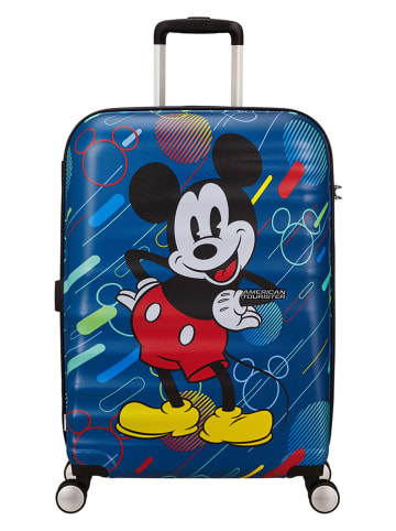 American Tourister Hardcase-Trolley in Bunt/ Blau - (B)47 x (H)67 x (T)26 cm