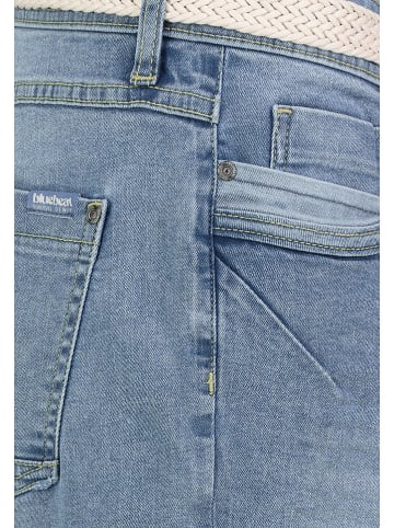 Sublevel Jeans-Bermudas in Hellblau