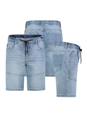 Sublevel Jeans-Bermudas in Hellblau