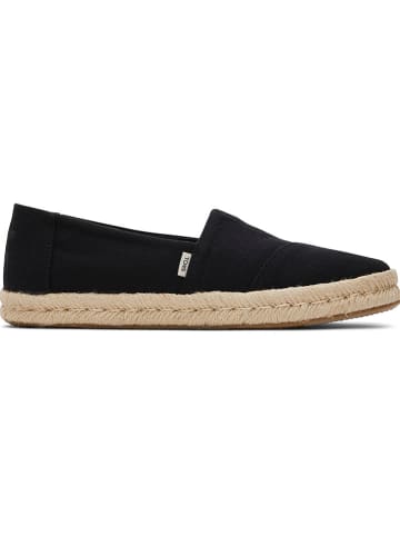 TOMS Espadryle w kolorze czarnym