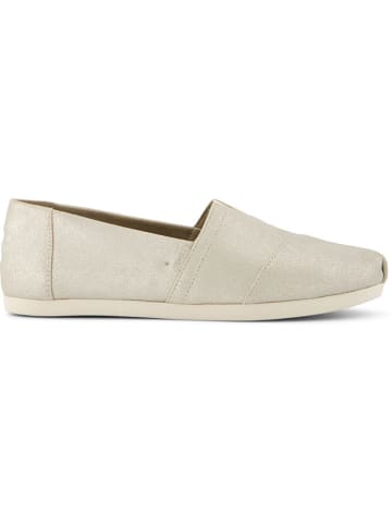 TOMS Slippersy w kolorze srebrnym