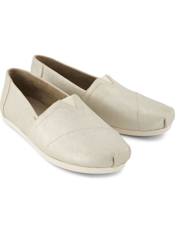 TOMS Slippersy w kolorze srebrnym