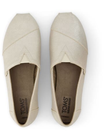 TOMS Slippersy w kolorze srebrnym