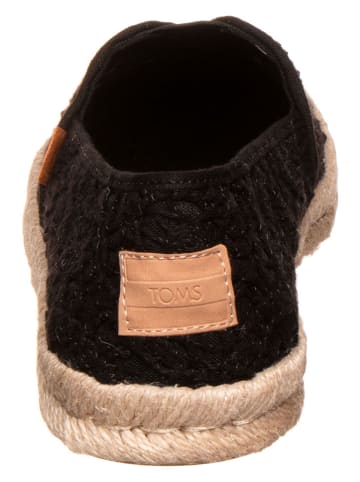 TOMS Espadryle w kolorze czarnym