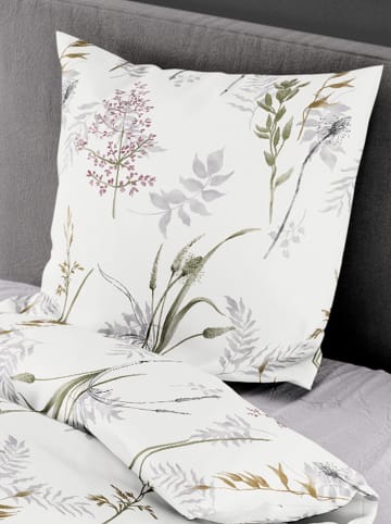 Bierbaum Satijnen beddengoedset "Bierbaum" wit/lichtroze/paars