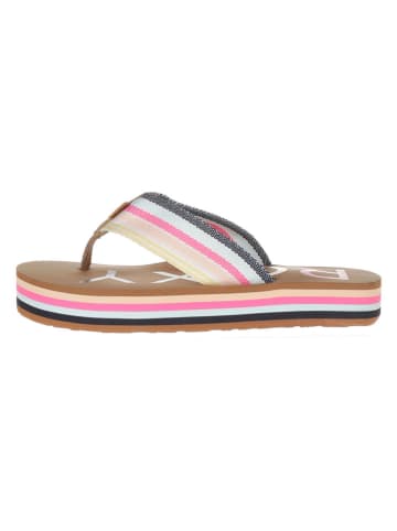 Roxy Teenslippers lichtbruin/meerkleurig