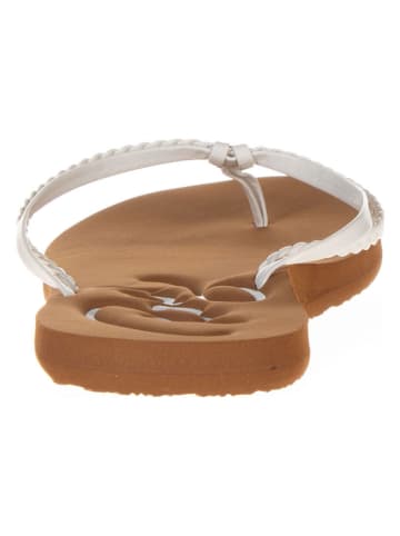 Roxy Teenslippers lichtbruin/wit