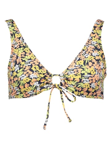 Roxy Bikini-Oberteil in Gelb/ Dunkelblau/ Orange
