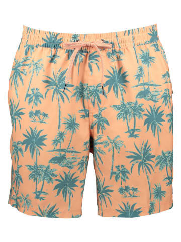 Quiksilver Szorty kąpielowe w kolorze pomarańczowo-turkusowym