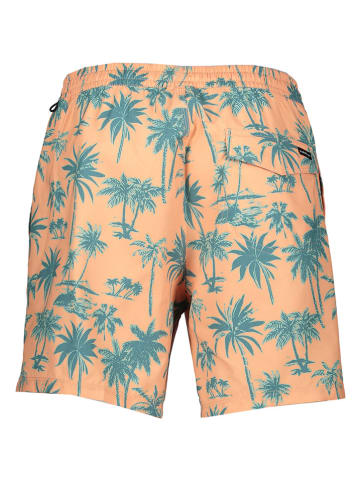 Quiksilver Szorty kąpielowe w kolorze pomarańczowo-turkusowym