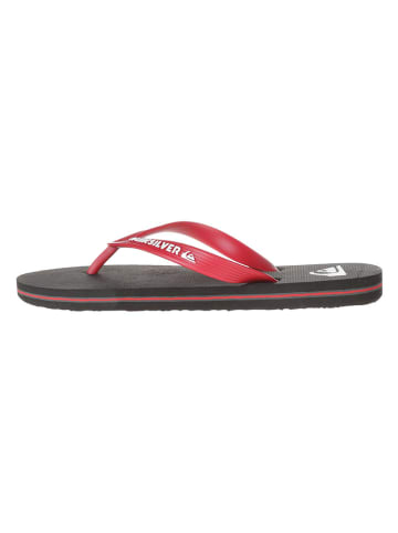 Quiksilver Teenslippers zwart/rood