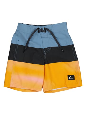 Quiksilver Szorty kąpielowe w kolorze niebiesko-pomarańczowym