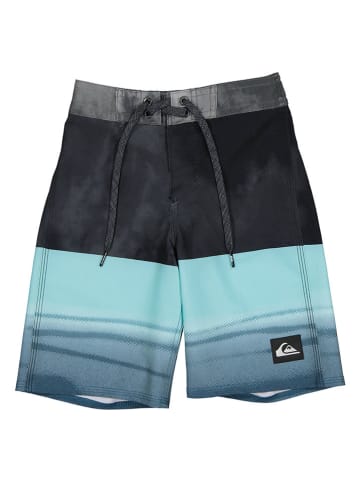 Quiksilver Badeshorts in Schwarz/ Hellblau