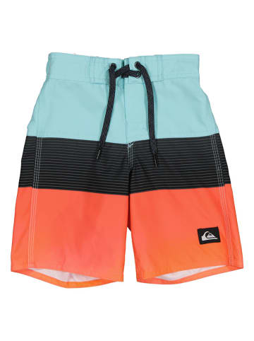 Quiksilver Badeshorts in Orange/ Hellblau