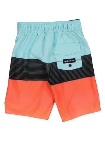 Quiksilver Szorty kąpielowe w kolorze pomarańczowo-błękitnym